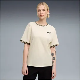 Puma Essentials Graphic Animal Relaxed T-Shirt Beige L