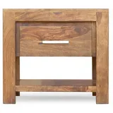 Massivmoebel24 Nachtschrank Sheesham 50 x 40 x 45 cm Braun
