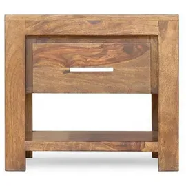 Massivmoebel24 Nachtschrank Sheesham 50 x 40 x 45 cm Braun