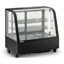 Royal Catering Kühlvitrine - 100 L -  - 3 Ebenen - schwarz