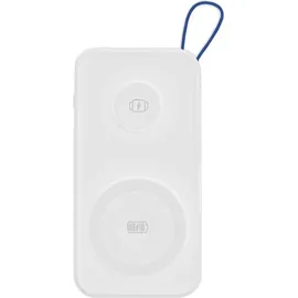 3M 3mk Powerbank PastelUp 10,000mAh USB-A / C für iPhone Huawei Samsung XiaomiWeiss kompatibel mit MagSafe - Weiß
