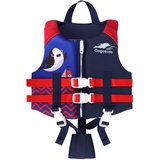 Gogokids Kinder Schwimm Weste Auftriebsweste - Schwimmjacke Bademode Jungen Mädchen beginnen zu Schwimmender Badeanzug, BLAU, M