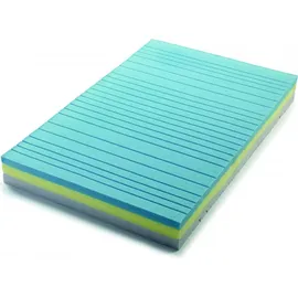 Talamo Italia Einzelmatratze Wilma, Herausnehmbare Matratze aus Memory Foam und Waterfoam, 100% Italy, Anti-milbe und hypoallergen, Cm 80x190h22