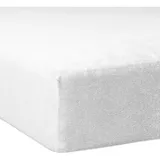 Traumschlaf Spannbettlaken Biber 180 x 200 - 200 x 200 cm weiß