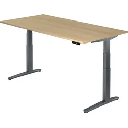 bümö elektrisch höhenverstellbarer Schreibtisch 200x100 cm mit Memory-Steuerung - Design Schreibtisch höhenverstellbar elektrisch, elektrischer