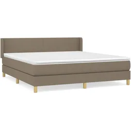 vidaXL Boxspringbett 180 x 200 cm Taupe