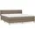 vidaXL Boxspringbett 180 x 200 cm Taupe