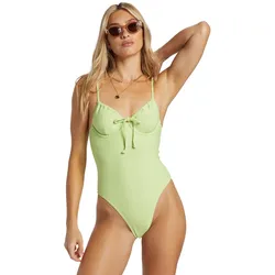 Badeanzug BILLABONG "Tanlines Ella", Damen, Gr. M, lime zest, Recycling-Polyester, Badeanzüge