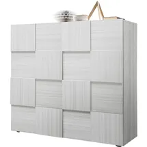 Home Affaire Highboard Dama 121 x 111 cm Grau / Weiß
