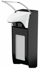 ingo-man® smart Eurospender, mattschwarz 4403974 , 1000 ml - Flasche, kurzer Hebel, IMS T P/24 Xclusive