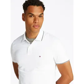 Tommy Hilfiger Poloshirt "PERFORMANCE JERSEY REG POLO", Herren, Gr. 3XL, weiß, Jersey, Obermaterial: 45% Baumwolle, 26% Polyamid, 20% Lyocell, 9% Elasthan, regular fit, Bündchen, Shirts