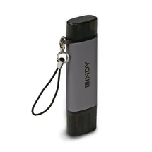 Lindy USB 3.2 Kartenleser, Typ C & A, SD/MicroSD