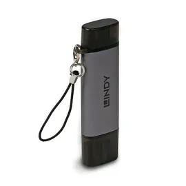 Lindy USB 3.2 Kartenleser, Typ C & A, SD/MicroSD