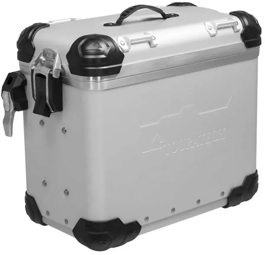 Touratech Zega Evo 38l Anodized Aluminium Without Lock Right Seitenkoffer - Aluminium - One Size