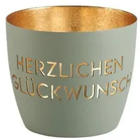 G-C Windlicht Madras Eisen Grün