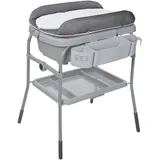 Chicco Wickeltisch »Bade-/Wickelkombination Cuddle & Bubble,graphite melange«, bis 11 kg, 66 cm, grau