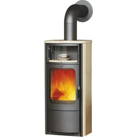 Hark Dauerbrand-Kaminofen Opera-B mit Automatik und Teefach Creme 5 kW EEK: A+