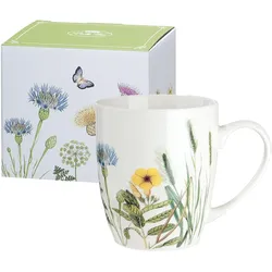 Gilde Tasse / Becher, Wild Flowers", Schmetterlingmotiv, Blumenmuster, Porzella..."