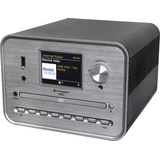 Soundmaster ICD1050SW CD-Player Silber Internetradio, DAB+, WLAN, USB, Inkl. Lautsprechern