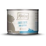 MjAMjAM Leckere Mahlzeit 200g Dose Katzennassfutter 6 x 200 Gramm zarte Ente & Geflügel an leckeren Möhrchen