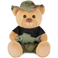 Brubaker Teddybär Angler mit Fisch und Anglerhut - 25