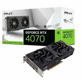 PNY VCG407012DFXPB1 NVIDIA GeForce RTX 4070 12 GB GDDR6X Grafikchip - Schwarz
