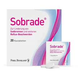 Sobrade Kautabletten zur Linderung von Sodbrennen 20 St. 20 St Kautabletten