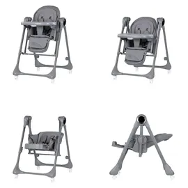 Chipolino Hochstuhl Master Class 2 in 1 elektrisch Babyschaukel Fernbedienung dunkelgrau