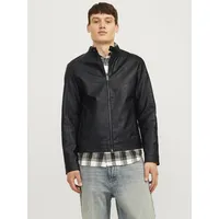 JACK & JONES Dylan Clean Lederjacke Black L