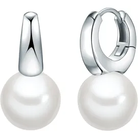 yokoamii Creolen Set: Y72 Muschelkernperle weiß silber 88993648-0 24