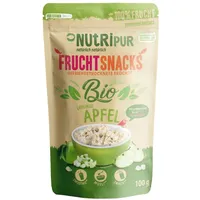 NutriPur gefriergetrocknete Früchte, Bio-Apfelstücke 100 g Früchte