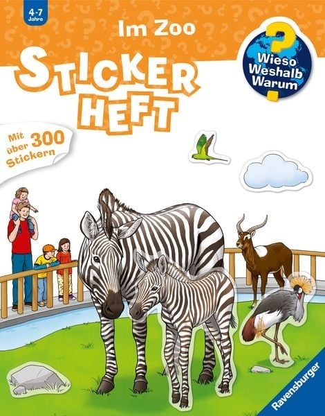 Preisvergleich Produktbild Wieso Weshalb Warum Stickerheft: Im Zoo