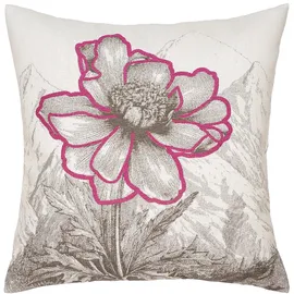 PAD WILD FLOWER 45 x 45 cm Grau/Pink