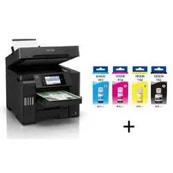 Epson EcoTank ET-5850 Tintenstrahl-Multifunktionsgerät + Inklusive einem zusätzlichen Tintenset