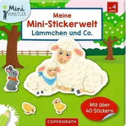 COPPENRATH 95358 Meine Mini-Stickerwelt: Lämmchen und Co. - Mini-Künstler