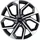 Platin P97 8 x 19 5 x 108 ET42 MB65,1 Schwarz Poliert