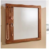 KADIMA DESIGN Wandspiegel 80 x 80 cm Braun