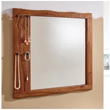 KADIMA DESIGN Wandspiegel 80 x 80 cm Braun