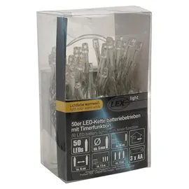 Mojawo Lichtervorhang LED 8 m warmweiß