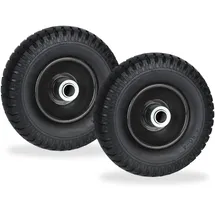 Relaxdays Schubkarrenrad 2,50-4 80 kg Schwarz
