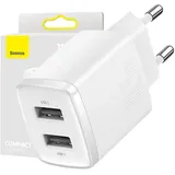 Baseus Compact Quick Charger 2x USB 10.5W