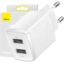 Baseus Compact Quick Charger 2x USB 10.5W