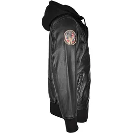 Top Gun Lederjacke schwarz XL