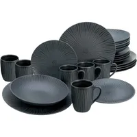 CreaTable Vesuvio Kombiservice 24-tlg. schwarz