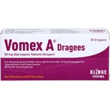 Klinge Pharma Vomex A Dragees 50 mg überzogene Tabletten 20 St.