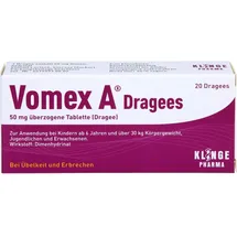 Klinge Pharma Vomex A Dragees 50 mg überzogene Tabletten 20 St.