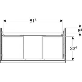 Geberit iCon 88,8x61,5x47,6cm, 2 L, sa hgl/Gr. sa ma
