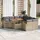 vidaXL Garten-Sofagarnitur 9-tlg. Loungeset beige