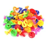 DIY Konstruktion Murmelbahn Lauf Labyrinth Kugeln Spur Bauklötze Baby Kind Geschenk Lernspielzeug