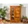 Massivmoebel24 Vitrine Akazie 110 x 45 x 155 cm Braun